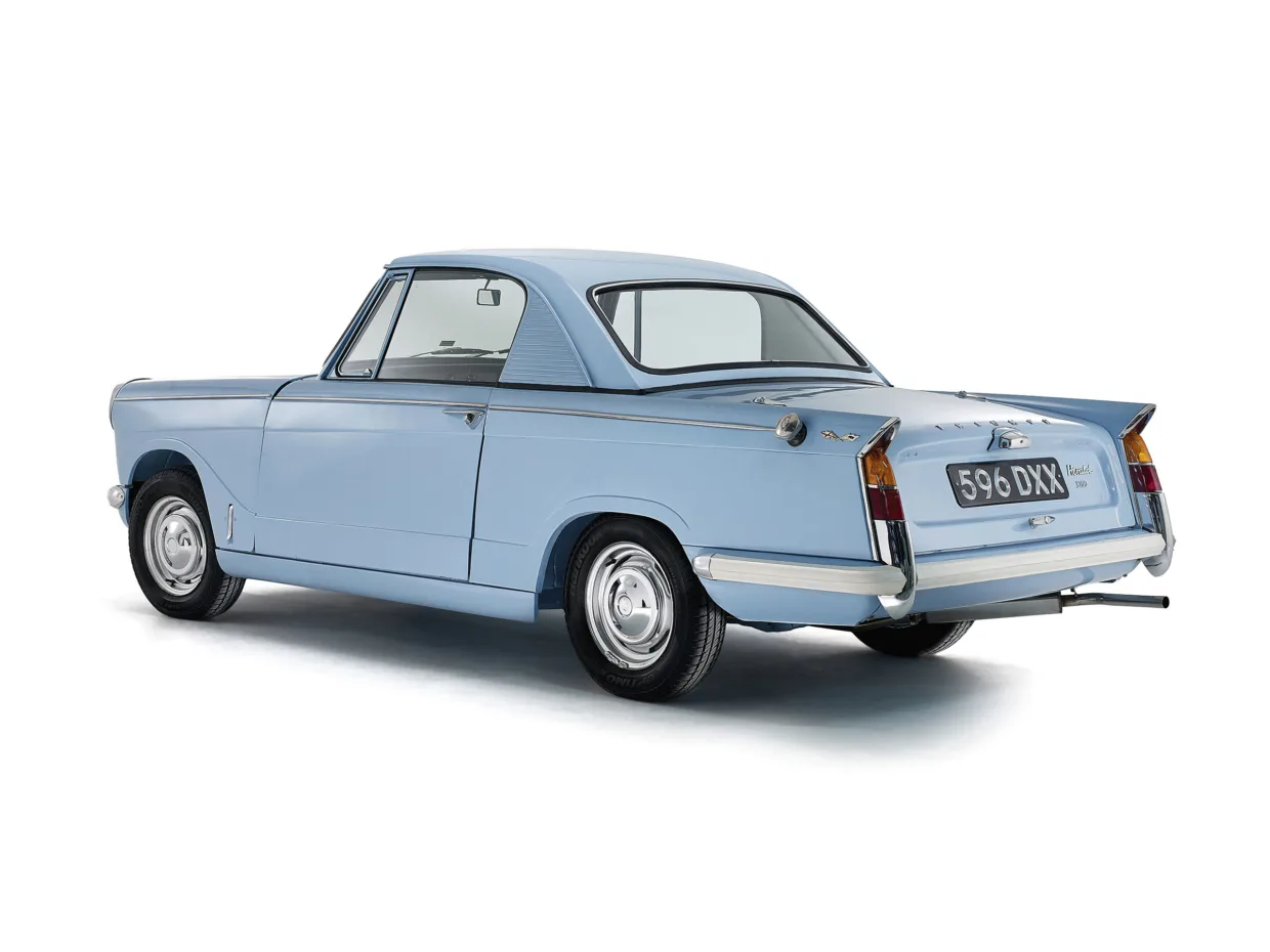 1962 Triumph Herald rear 3/4 car studio photography