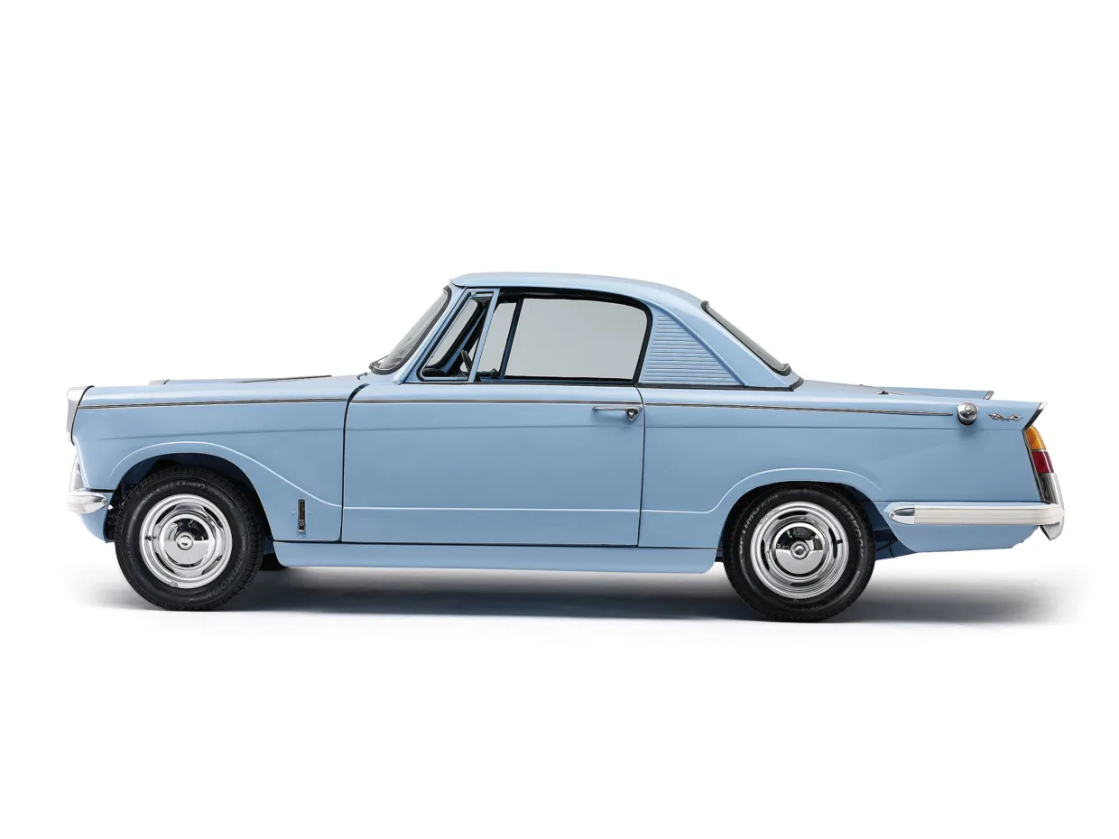 1962 Triumph Herald side profile studio photography