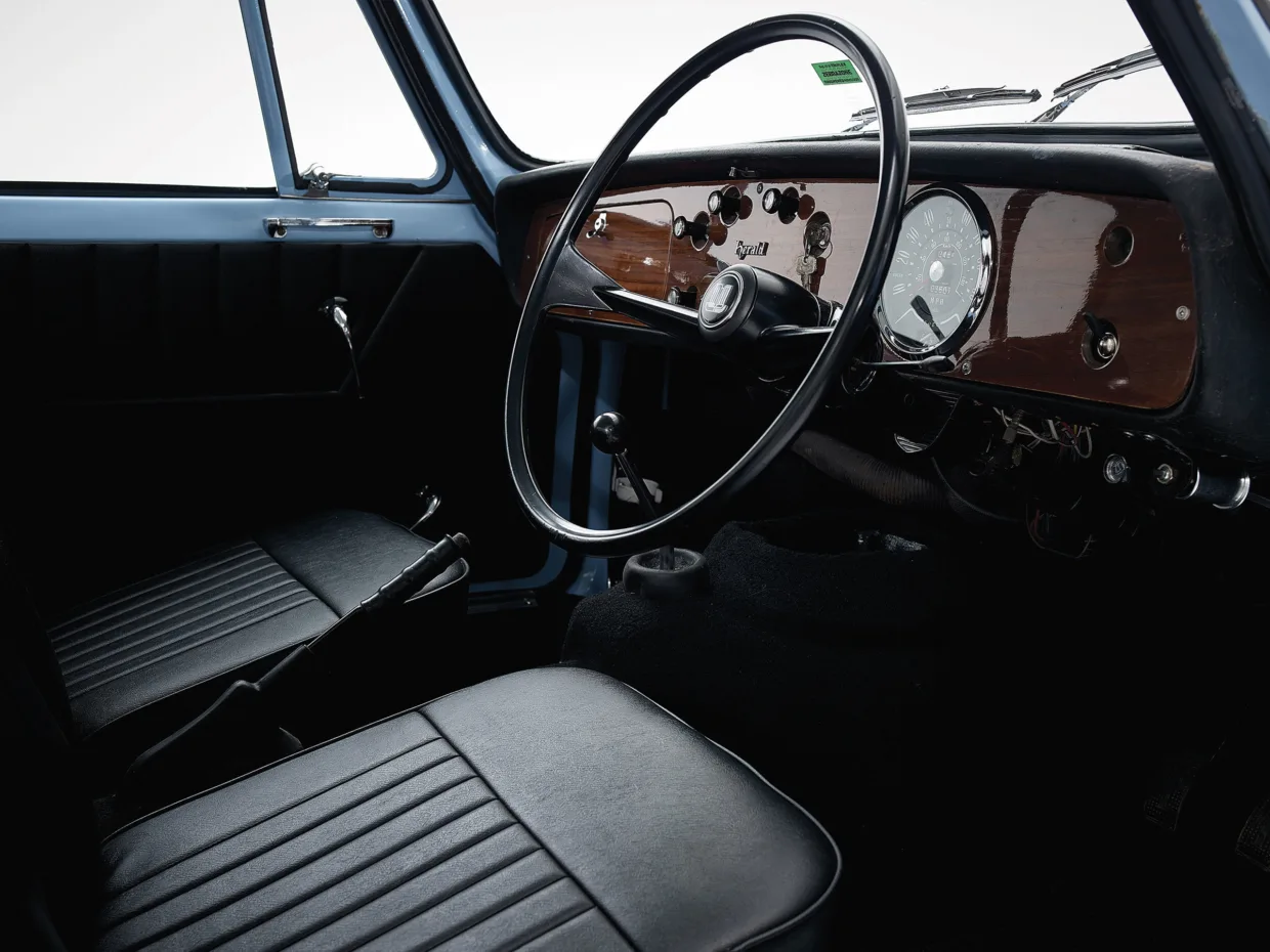 Triumph Herald interior car studio photography