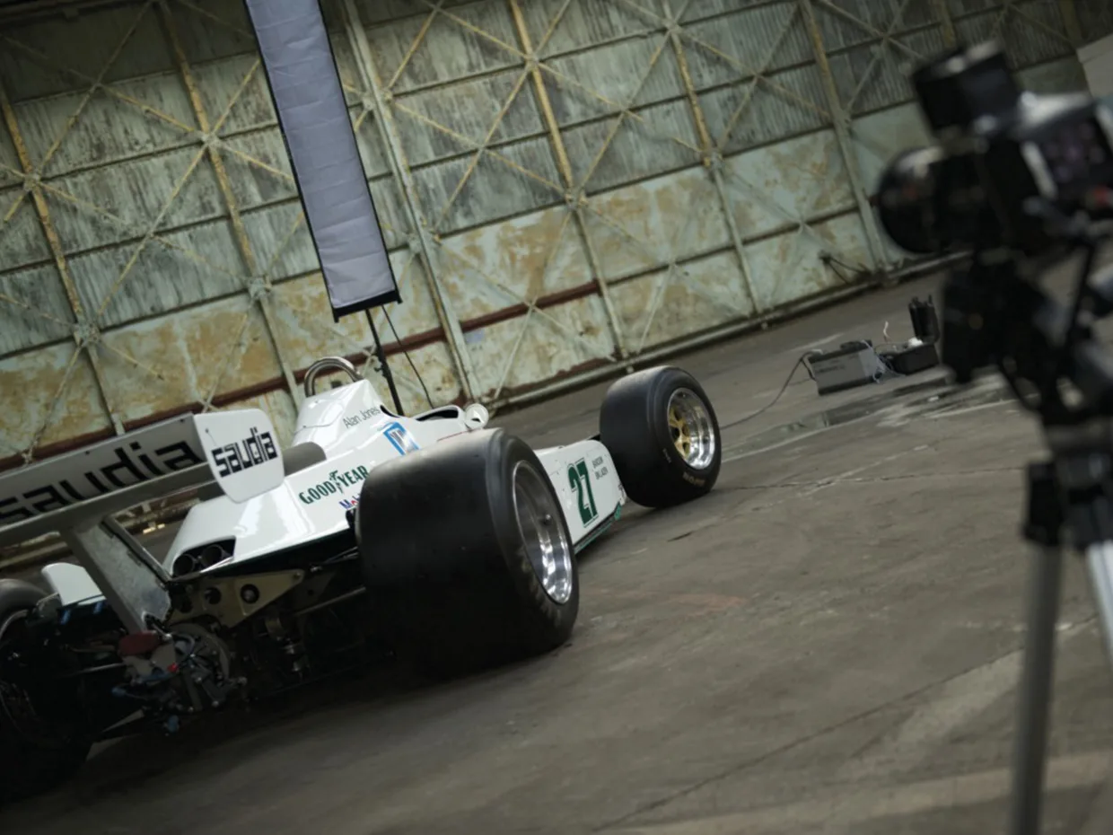 Williams FW-07 car studio photography