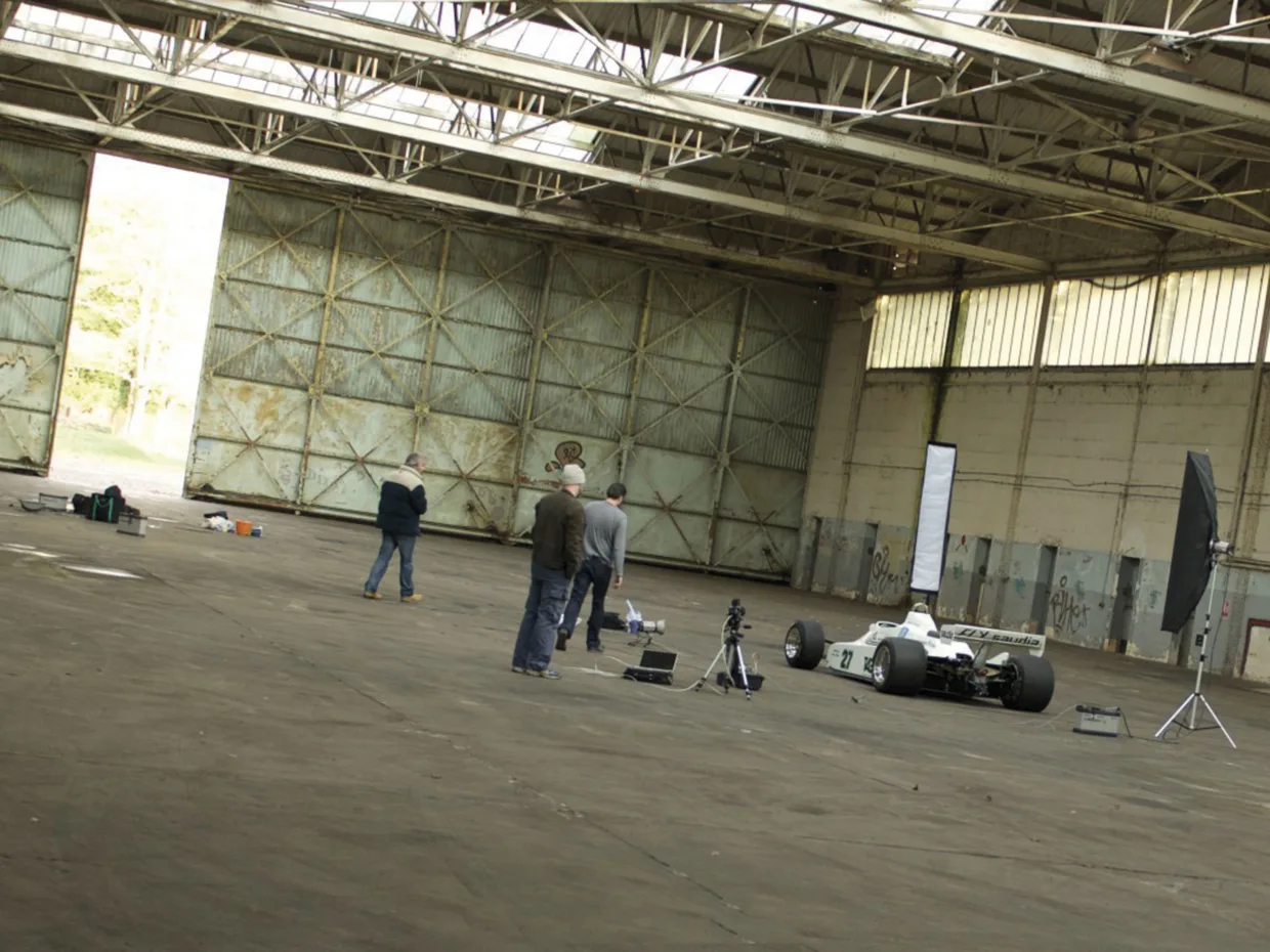 Williams FW-07 car studio photography