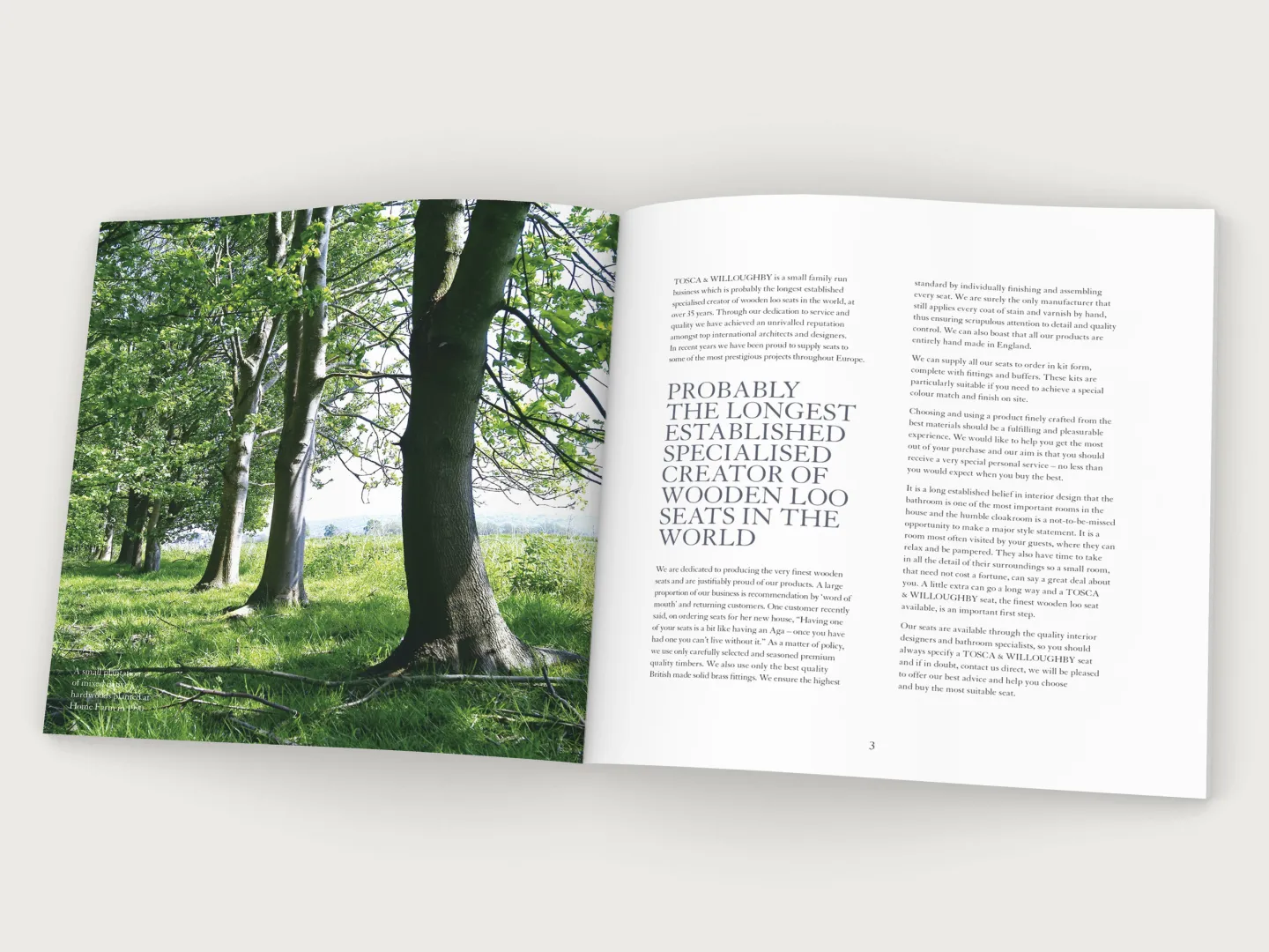 Tosca & Willoughby brochure