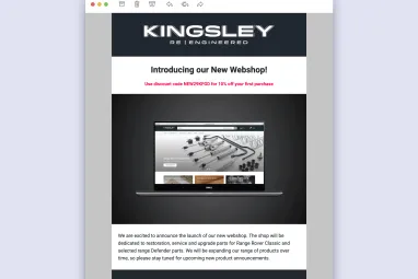 Kingsley email marketing