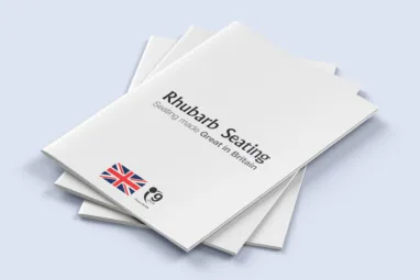 Rhubarb price guide catalogue design