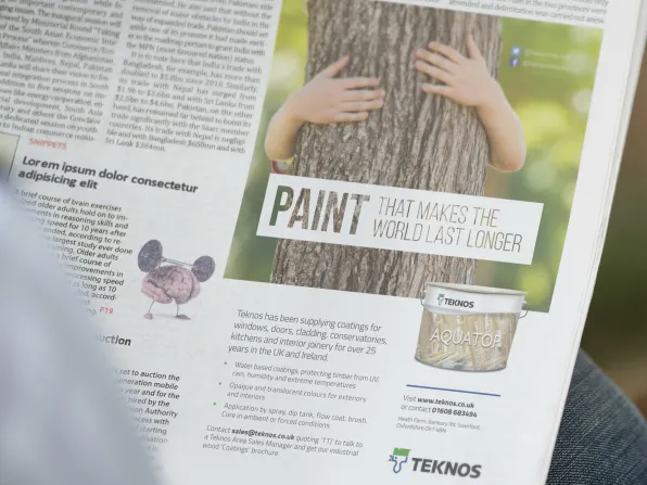 Teknos Press Advertising Design