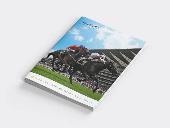 Bailey Racing brochure design cover by MicroGraphix brochure designers