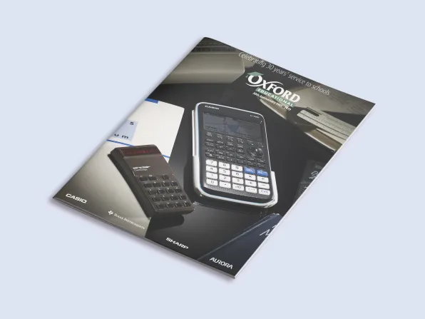Our catalogue designers created the new Oxford educational supplies catalogue