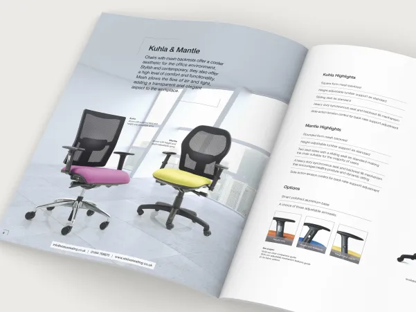 Status Seating brochure design