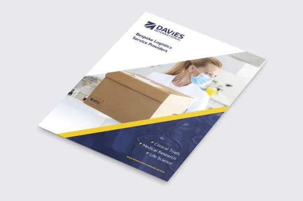 Brochure design mockup hero Davies