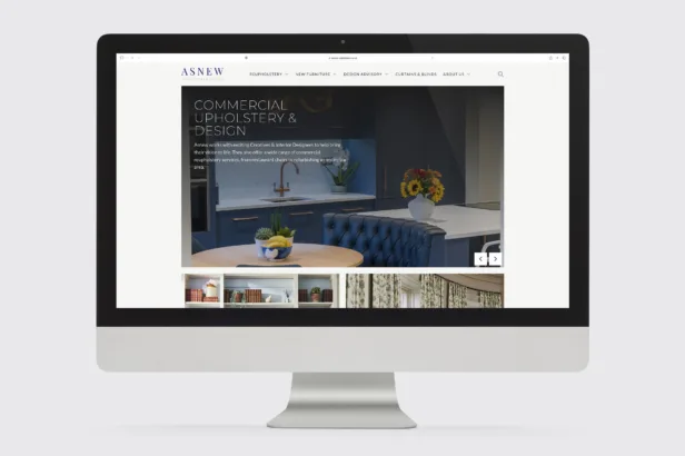 Website designers in Oxfordshire for Asnew Upholstery