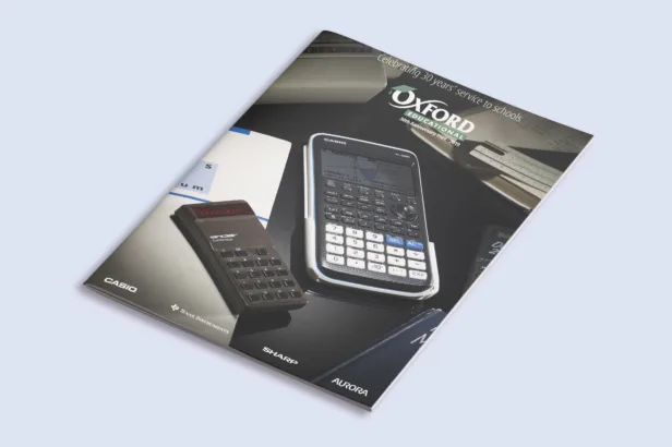 Our catalogue designers created the new Oxford educational supplies catalogue