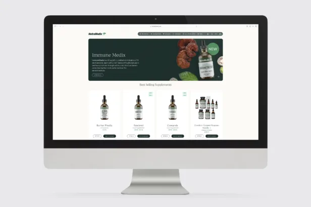 Nutramedix UK eCommerce web design