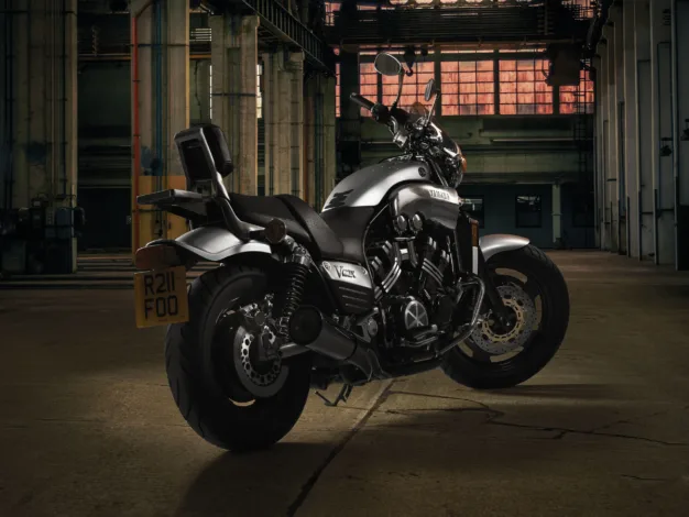 Yamaha V Max motorcycle composite photography