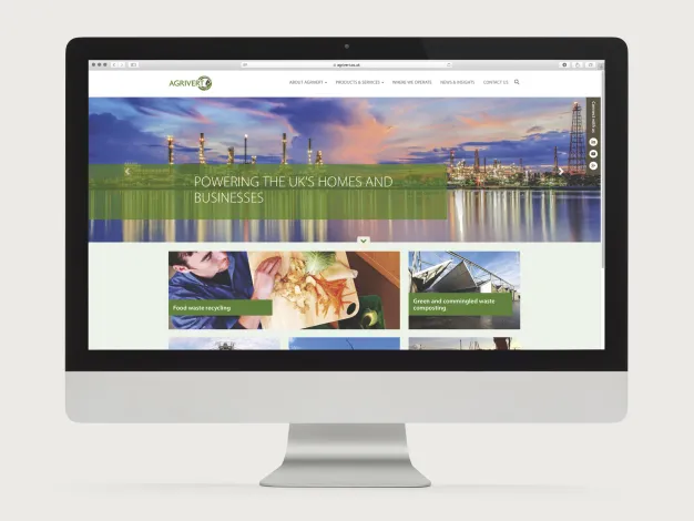 Agrivert responsive website design