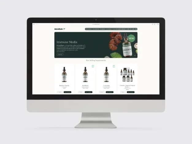 Nutramedix UK eCommerce web design