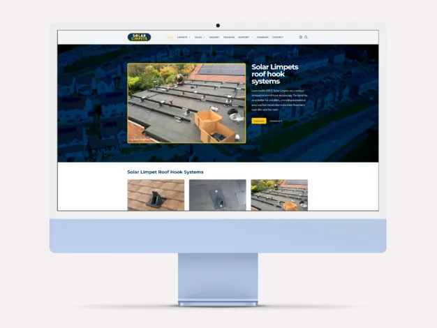 Solar limpets website design