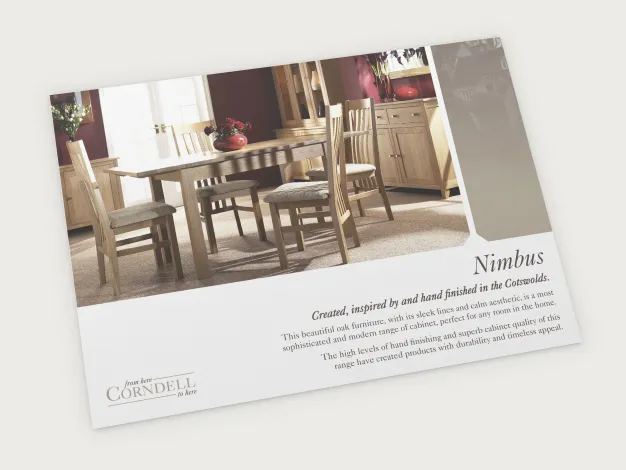 Corndell Nimbus Furniture brochure design