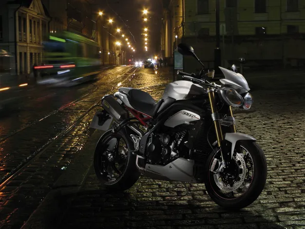 Triumph Speed 3 motorcycle composite photography